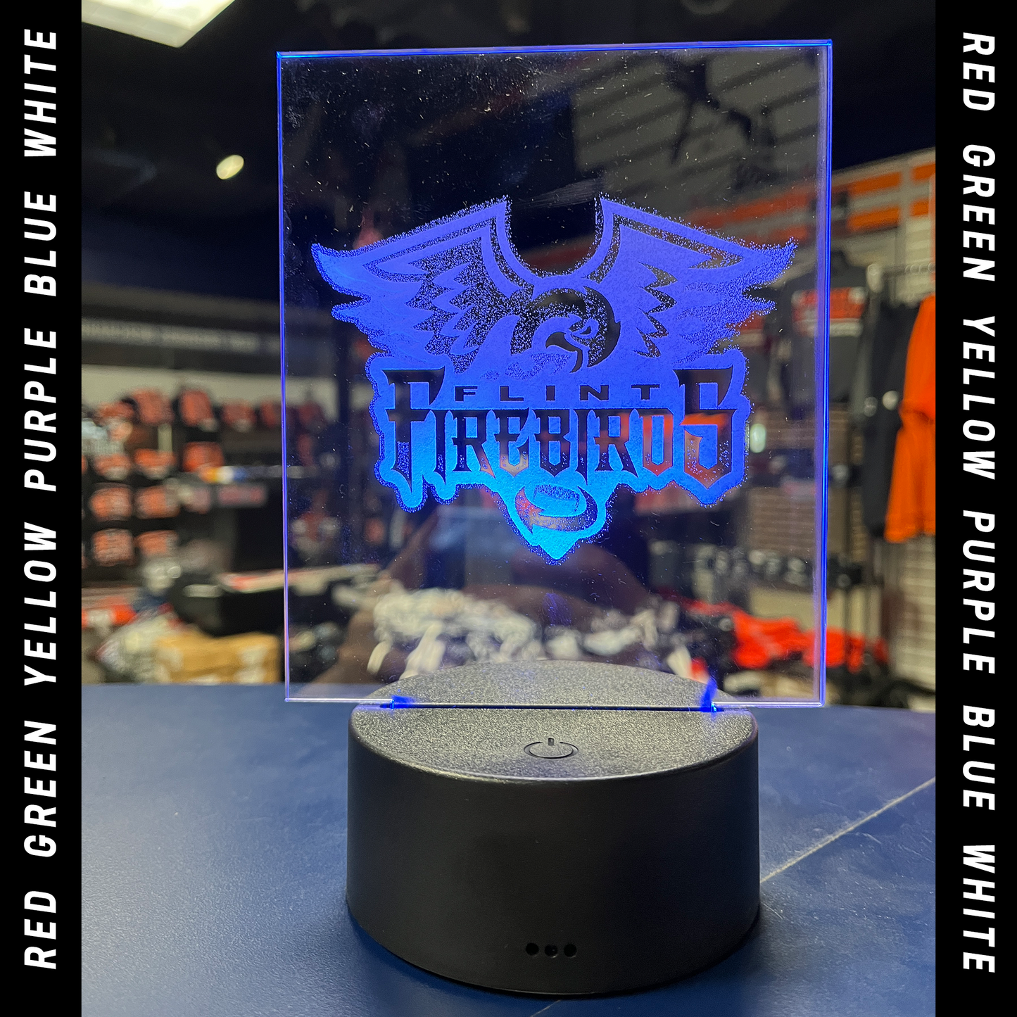 Flint Firebirds Clear Acrylic Night-Light