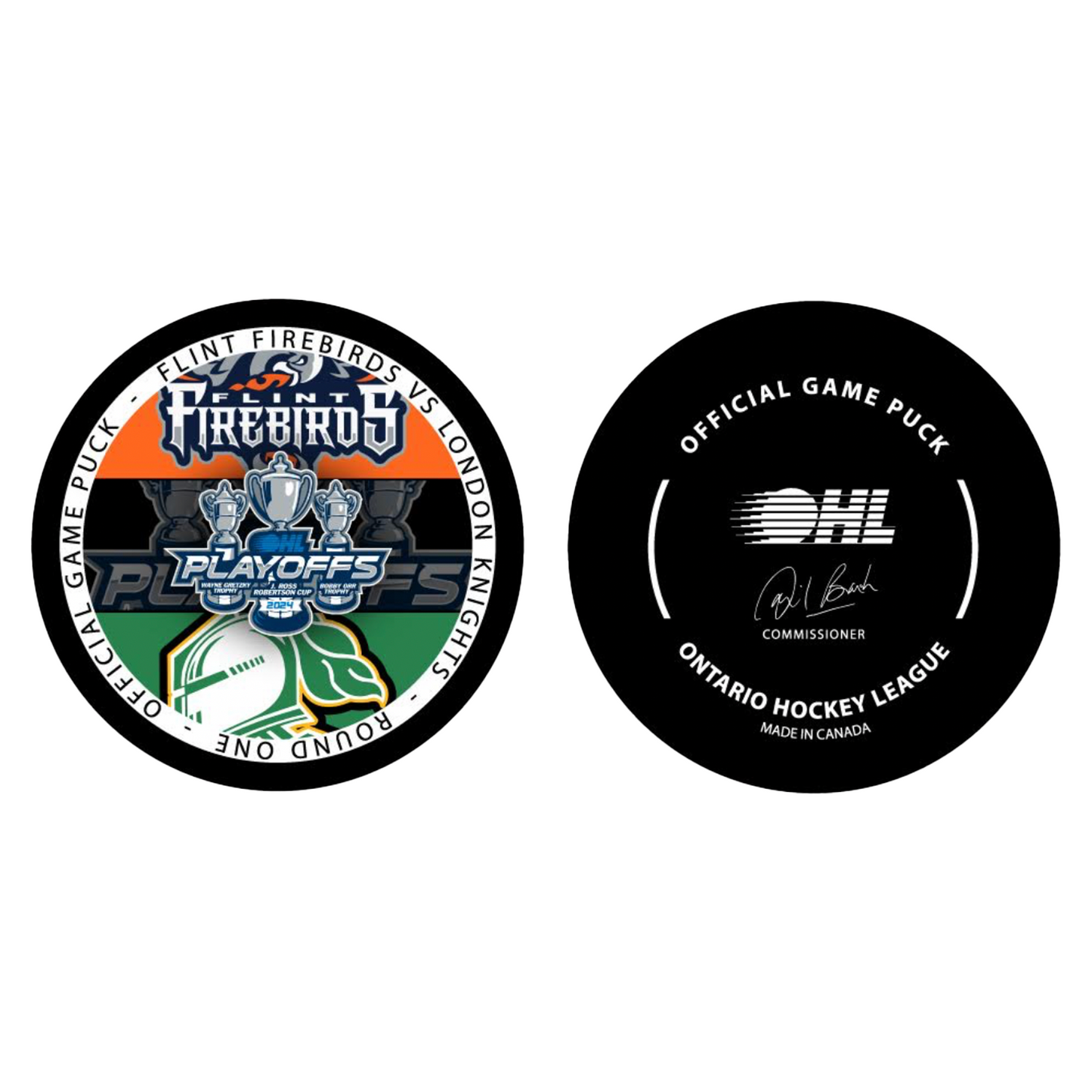 Birds vs. Knights Playoff Puck 24